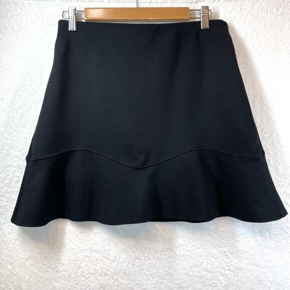 Loft Black Skirt Small Mini Skirt Black Small Sporty Preppy Soft Skirt Stretch S - Picture 1 of 9